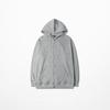 Men's Hong Kong Style Hooded Cardigan Sweatshirt - Autumn/Winter Casual BF Fashion, Solid Color, Loose Fit, Plus Velvet.