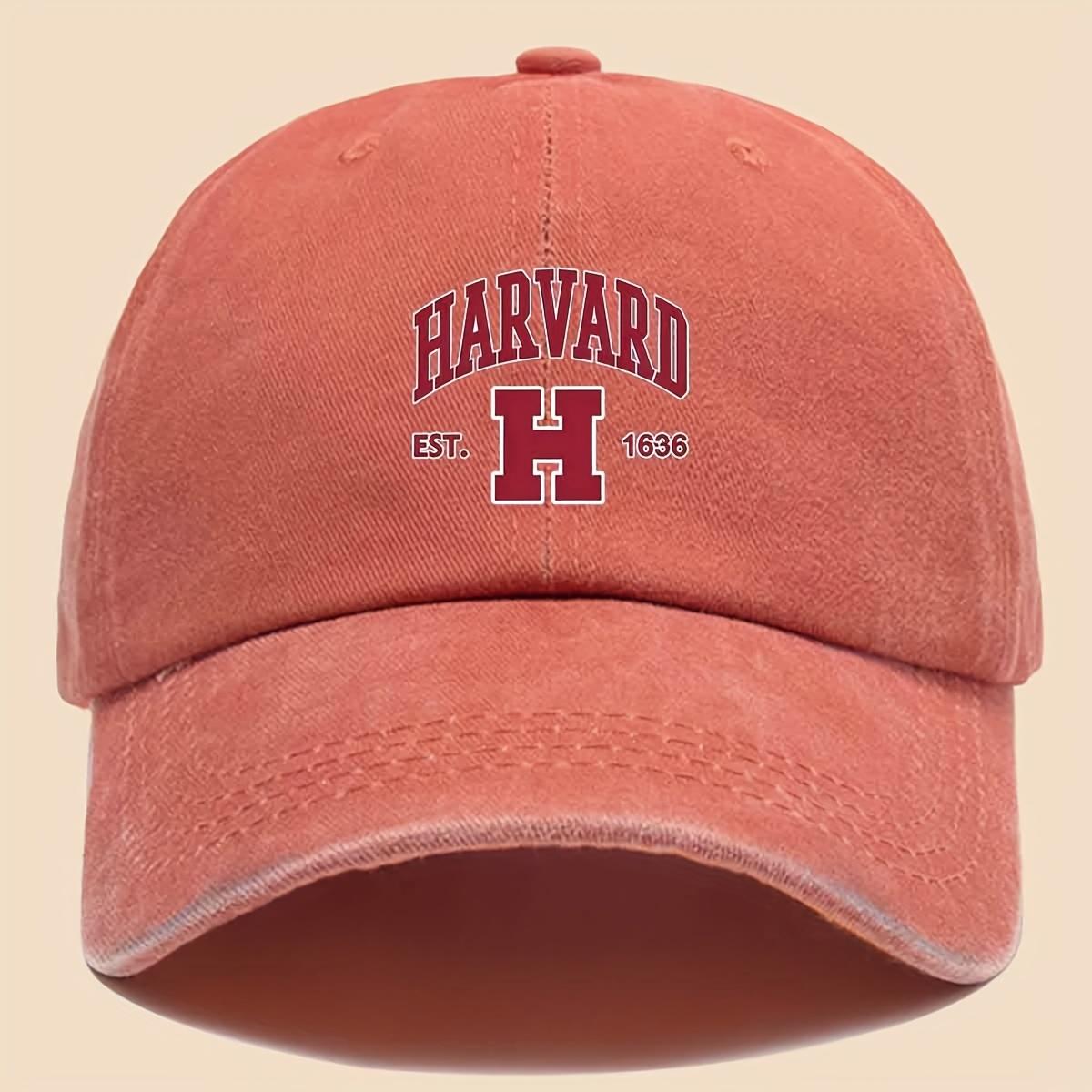 pc Harvard Print Trucker Hat Compatible for Harvard Unisex Adjustable Vintage Cap with Harvard MultiColor Options ( Shown) 1pc