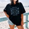 Sardines Please Tshirt Minimalist Fish Graphic Tee Casual Summer Tops Black Tshirt Versatile Daily Wear For Unisex