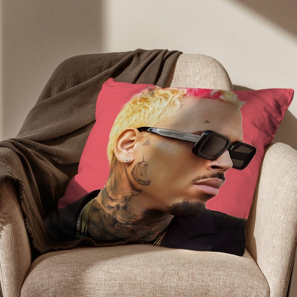 Residuals It Depends Chris Brown Pillow Case Antidustmite Pillowcase Invisible Zipper Silky Short Plush Sofa Cushion Cover