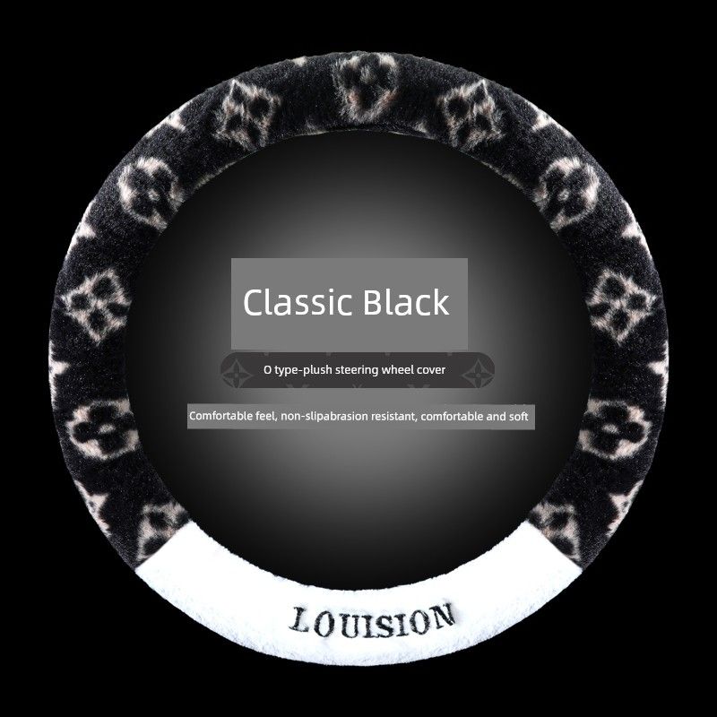 Plush Winter Car Steering Wheel Cover, Trendy and Cute for Women, Car Handle Cover for Girls, Winter Car Accessories