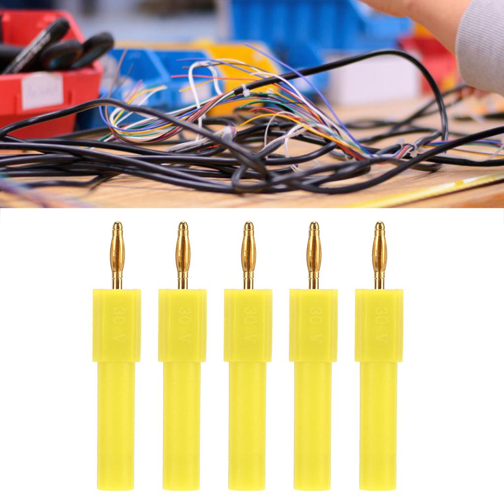 5Pcs Convert Banana Plug Strong Connectivity Good Conductivity 2mm to 4mm Conversion Banana Plug