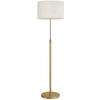 Floor Lamp with Remote, Height Adjustable Standing Lamp with Linen Shade, Dimmable with 3000K-6000K Adjustable Colour Temperatures