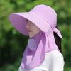 Moisture Wicking Ponytail Hat for Teens Adult Sunproof Holiday Hat with Face Cover Sun Hat Comfortable Cycling Hat