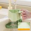 Suction Cup Sink Corner Rack Strainer Quick-Drain Self-Cleaning Sink Strainer Basket Food Waste Catcher for Kitchen Sink