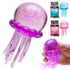 NeeDoh Realistic Jellyfish Jelly Squeeze Sensory Toy for Stress Relief and Anxiety Relief. Suitable for children and adults. Blue.