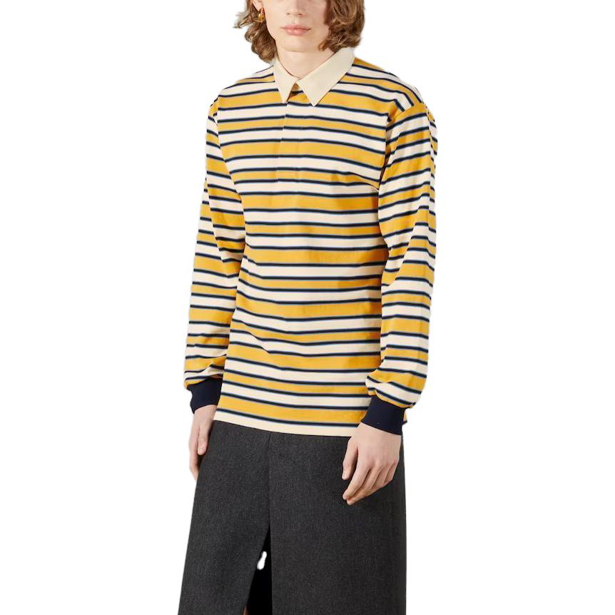 GUCCI Striped Polo Shirt 758531-XJFX3-7218