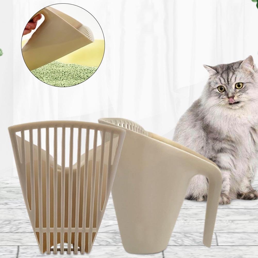/ Set Cat Litter Boxes Shovel Cleaning Tool Cat Toilet Plastic Shovel Scoop with Handle Cat Toilet Shovel Shovel with Handle