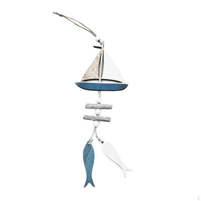 Dekoration Strand Holzschiff Holzboot Wanddekoration Türhänger Schmuck, Thema für Zuhause