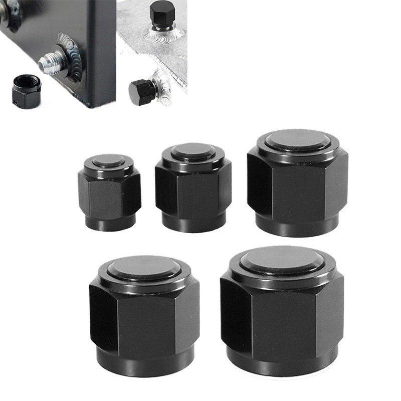 Aluminum Fuel Tank Cap AN4-AN12 Oil Line Plug Nut Adapter