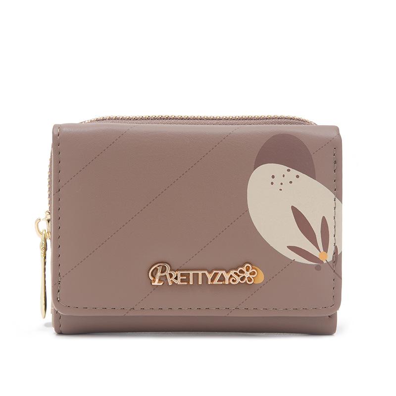 

Кошелек женский сумка для карт на молнии многофункциональный женский студенческий кошелек Zero кофейный