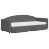 VidaXL Daybed with Trundle and Drawers Dark Grey 80x200 Cm Fabric 3197238