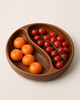 South American Walnut Fruit Platter Solid Wood Dried Fruit Snack Plate  Salad Bowl Wooden Basin Large Dinner Plate