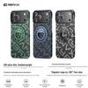 Remax Woven Texture Ultra-Thin Protective Magnetic Stand Case for iPhone 17 Series