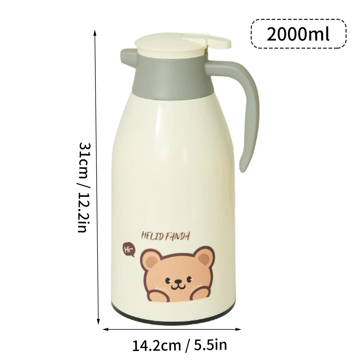 

Чайник-термос со стеклянным вкладышем, портативный, большой емкости, грелка, офисный бытовой чайник с вакуумной изоляцией