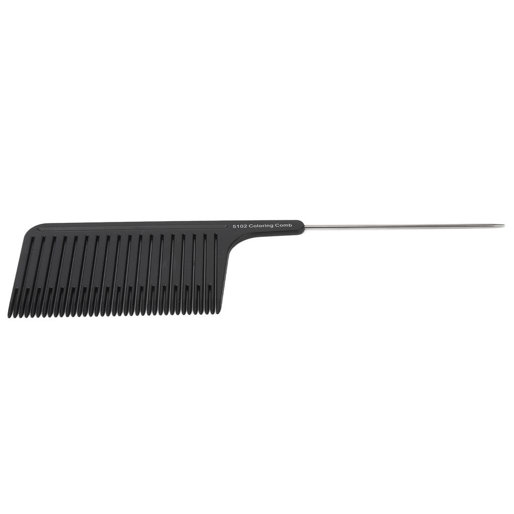 Hair Highlight Comb Hair Salon Hair Dye Professional Comb Hair Stylist Stainless Steel Rat Tail Comb
