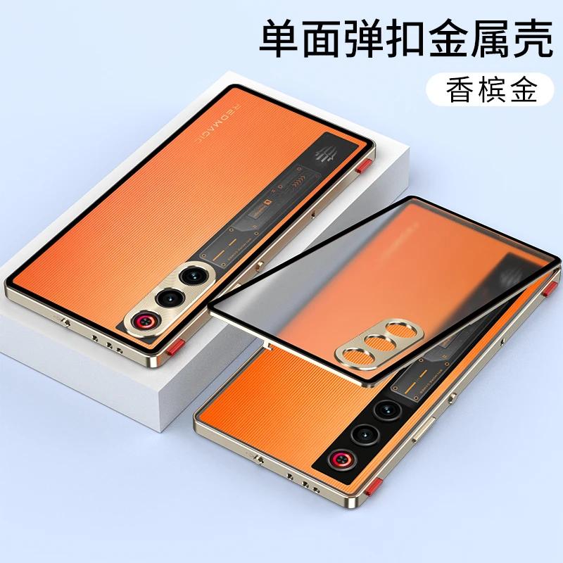 Alloy Metal Lens Protection Case For ZTE Nubia RedMagic 10 Air 10Pro+ 9Spro 8 Transparent Tempered Glass Hard Shockproof Cover