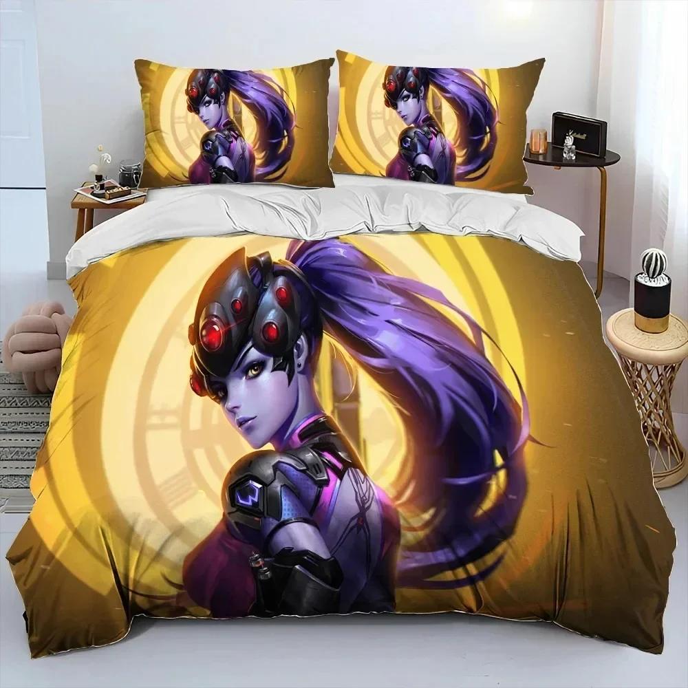 3D Print Ow Overwatch Game Dva Bedding Set Bedroom Soft Modern Bedspreads Comefortable Duvet Cover Quilt Cover And Pillowcase