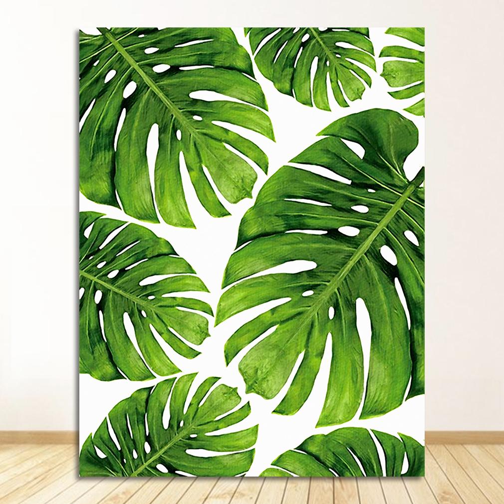 Tropical Banana Leaf Canvas Painting Green Plants Nordic Style Kids Room Decor Posters and Prints Wall Picture for Living Room