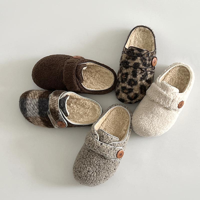 New Fleece Warm One-foot Thick-soled Retro Cotton Shoes