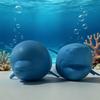 Stress Reliever Fidget Toy Kids Adults Funny Buckle Slug Dolphin Shark Anxiety Anti Stress Squishy Toy Colorful Slug lobster Toy