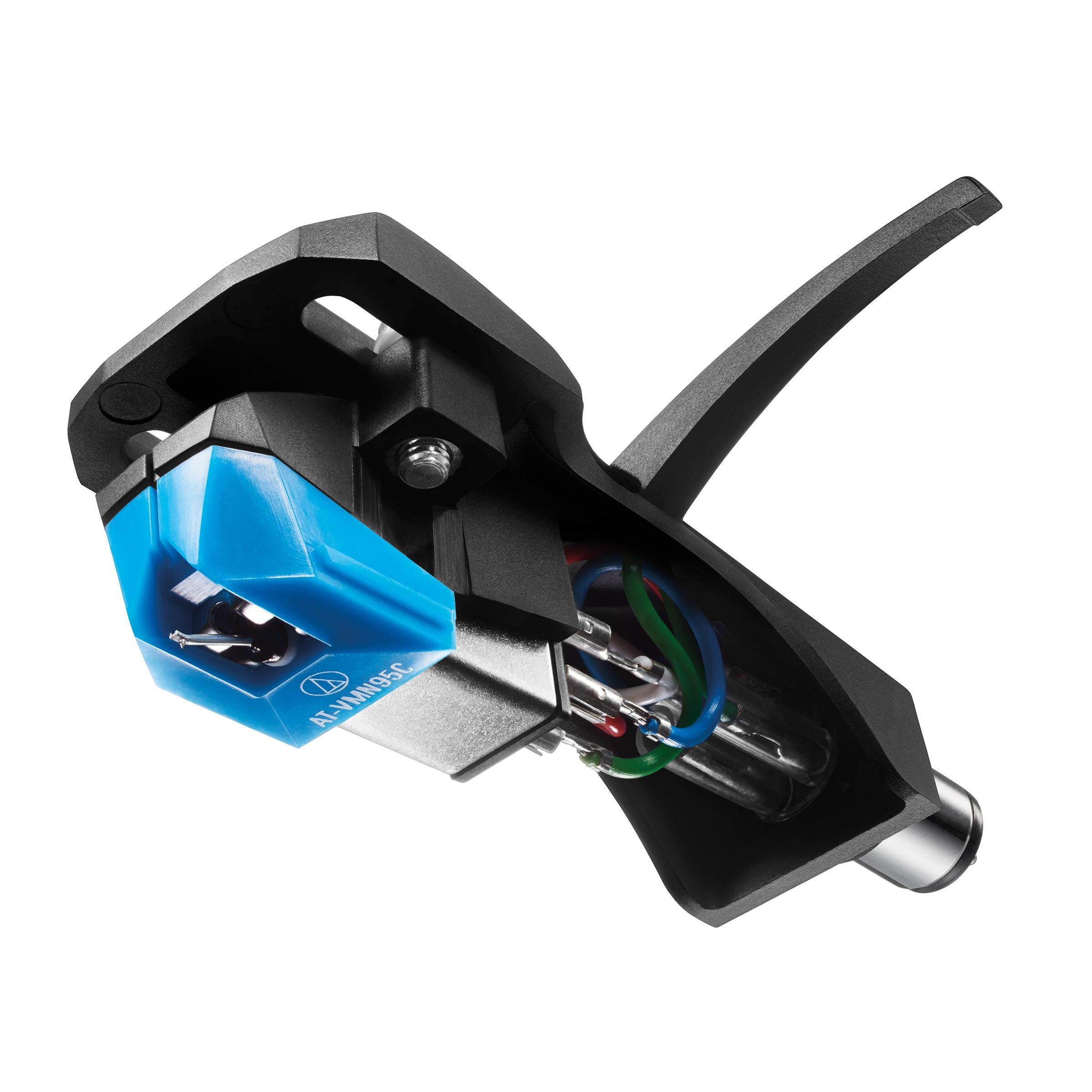 

Audio-Technica AT-VM95CH VM type stereo cartridge with head shell, jointed round needle, entry model, record needle, cartridge, record player