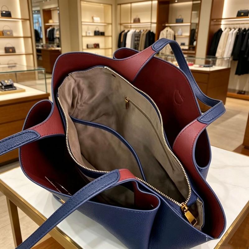 Womens Large PU Tote Shoulder Bag Retro Minimalist Crossbody Daily Commute Street Style