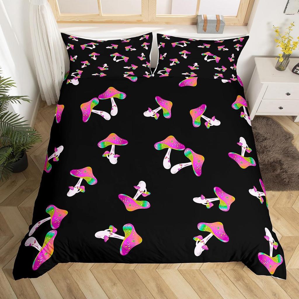Cute Kitten Three-Piece Quilt Cover 3D Digital Printing Bedding Set Bed Cover