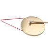 Címbalos de Gongo de Mão de 22cm Latão Cobre Capela Ópera Instrumentos de Percussão com Martelo de Toque Redondo