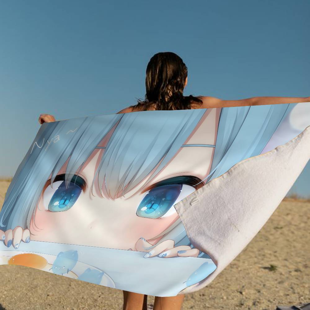 A-Amashiro Natsuki Microfiber Beach Towel Absorbent Quick Dry Soft Yoga Swimming Resort Mountain Climbing Towel