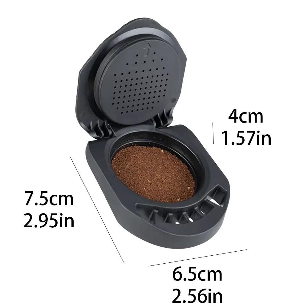 Portable Reusable Capsule Adapter Refill Black Coffee Powder Tray Capsule Convert for Genio S/Piccolo XS For Dolce Gusto Coffee