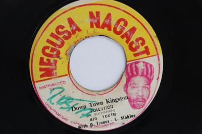 7inch Record BIG YOUTH, GREGORY ISAACS, LEROY SI - Down Town Kingston Pollution / Hot  NONE NEGUSA NAGAST 1973 Jamaica Reggae, Ska & Dub Used
