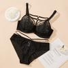 Thin Plus Size Fat  Women's Underwear Big Chest Small Set Bra Breast with Full Cup Bra