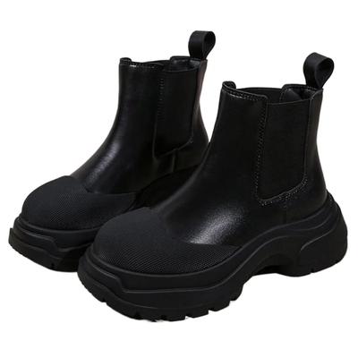 Modne botki Chelsea na platformie, masywne buty damskie, wiosenno-jesienne buty codzienne sportowe, śniegowce do kostki, punkowe gotyckie modne damskie trampki