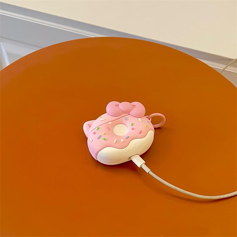 Cute donut kt cat for AirPods pro1 apple bluetooth headset cover 1st generation third generation protective soft case