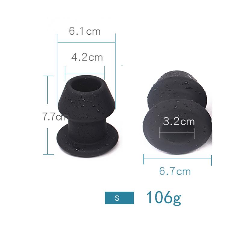 Silicone Hollow Anal Plug With Stopper Speculum Enema Anus Dilator Butt Plug Prostate Massage Bdsm Sex Toys For Woman Men