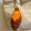 Soft Roasted Sweet Potato Pendant PP Cotton Plush Doll Key Ring Creative Sweet Potato Keychain  Men
