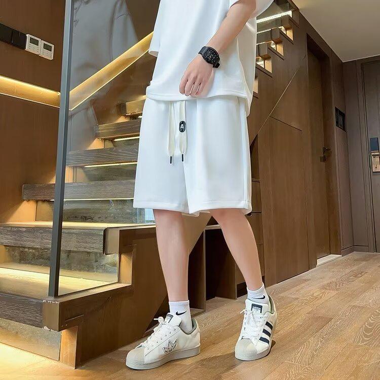 Summer Trendy Loose Fit Couple Polo and Shorts Set