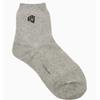 Women's Petit Diamond Embroidered Mid-calf Socks 3-Piece Set JASS6E102 BK