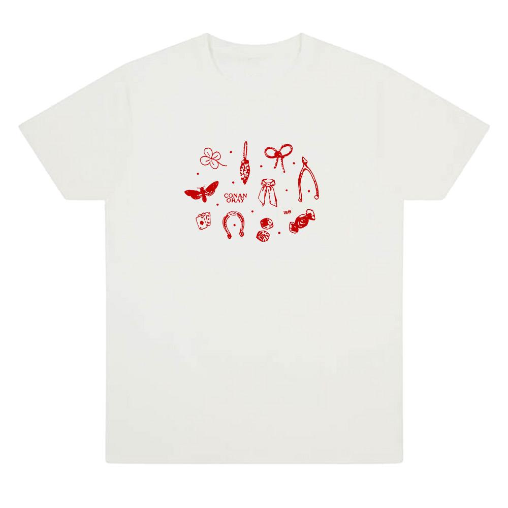 

Футболка Conan Gray Knick Knack Альбом Wishbone Футболки с графикой Conan Gray Харадзюку Высококачественные топы Хлопковые футболки Унисекс футболки M белый