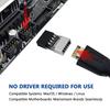 1pcs USB 2.0 to USB 3.2 Gen 1 Header Adapter for Mainboard with Type E Key-A Female Front Panel Socket to 9 Pin Header Internal