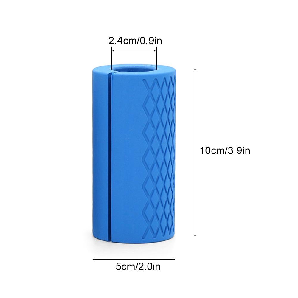 1 Stück dicke Gummi-Langhantelgriffe Handschutz Bizeps-Curl-Trizeps-Übungstraining für Langhantel