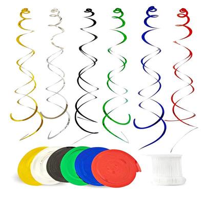 Vianočné závesné špirálové ozdoby na stromček a stropné dekorácie