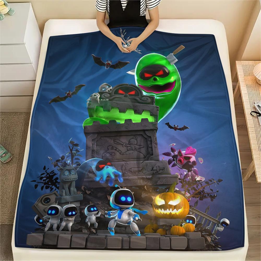 1 Stück ASTRO BOT Aufdruck Flanelldecke, Hohe Qualität für alle Jahreszeiten, Heimdekoration, Wärme und Komfort, Perfekt für Weihnachtsgeschenke