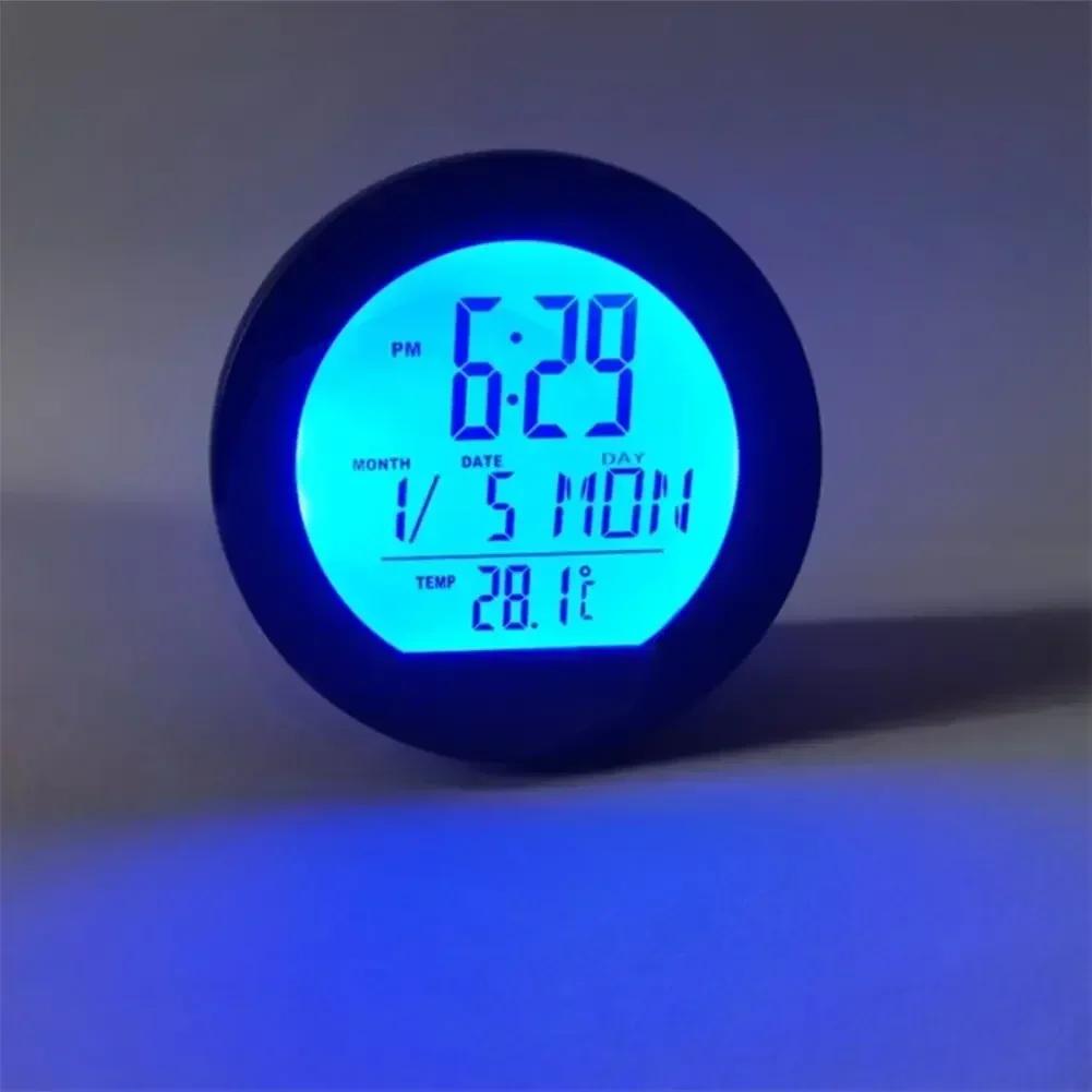 Auto LCD digitální hodiny teploměr teplota měřič napětí monitor baterie měřič napětí teplota tester pro motocykl auto