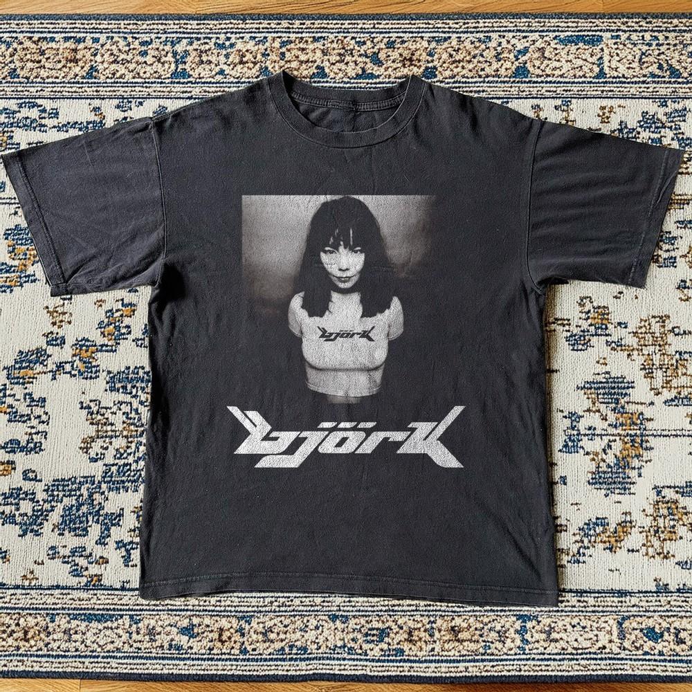 

Bjork Vintage Style Unisex Black Cotton TShirt Size S5XL Unisex T-Shirt S