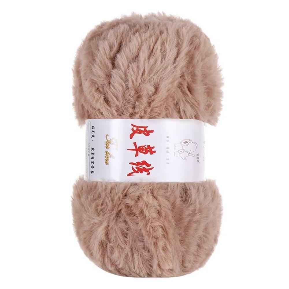 Warm Yarn 100g Roll Faux Fur Yarn Thick Yarn Anti-Pilling Cashmere Yarn Solid Color Soft Material Mink Wool Yarn Sweater Making
