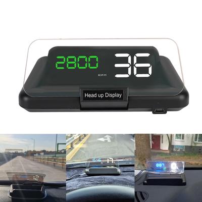 OBD2 Rychloměr Auto Alarm Zabezpečení vody Teplota vody Otáčky Napětí Alarm Auto Head Up Displej C500 Zrcadlo HUD Projektor čelního skla Auto Electronic