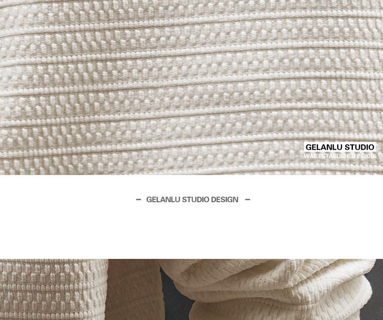 Moletom Americano Leve de Luxo Masculino Ge Lan Lu - Tendência Outono/Inverno, Com Pelúcia, Manga Longa, Caimento Solto Casual