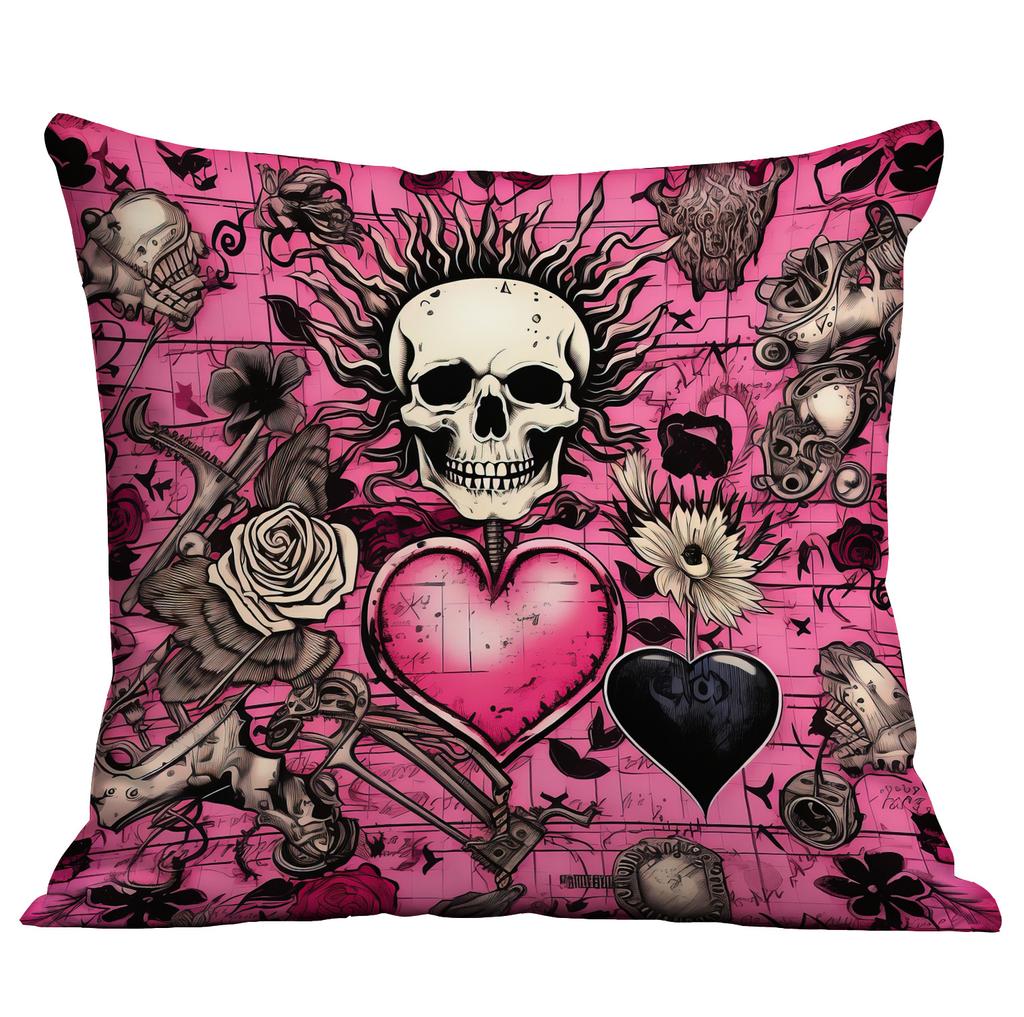 New Valentine's Day Pillow Case Creative Love Punk Print Home Sofa Cushion Pillow Case